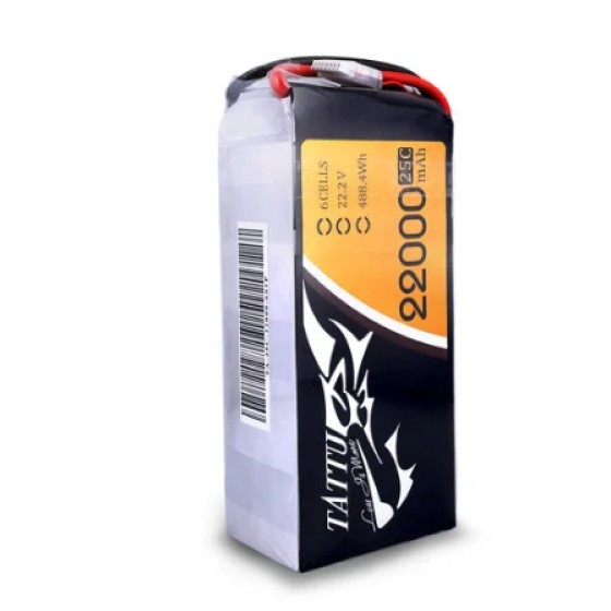 Großhandel TATTU 22000mAh 6S 22.2V 488wh LiPO Batterie Burst 25C für Big Load Multi rotor Hexacopter Octocopter